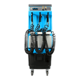 Alternate front view of the Mytee 80-120 Prep Center S with detailing hoses attached
