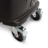 Front locking caster on the Mytee HP120 Grand Prix extractor