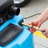 Solution hose connection on the Mytee HP120 Grand Prix detail extractor