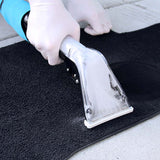 Mytee Air Lite upholstery tool being used to clean automotive carpet