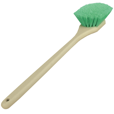 Green Flagged Body Detailing Brush - Long Handle