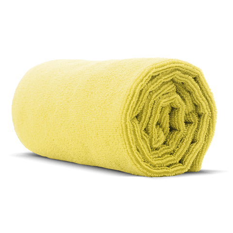 Premium 16" x 16" Microfiber Towel - Yellow